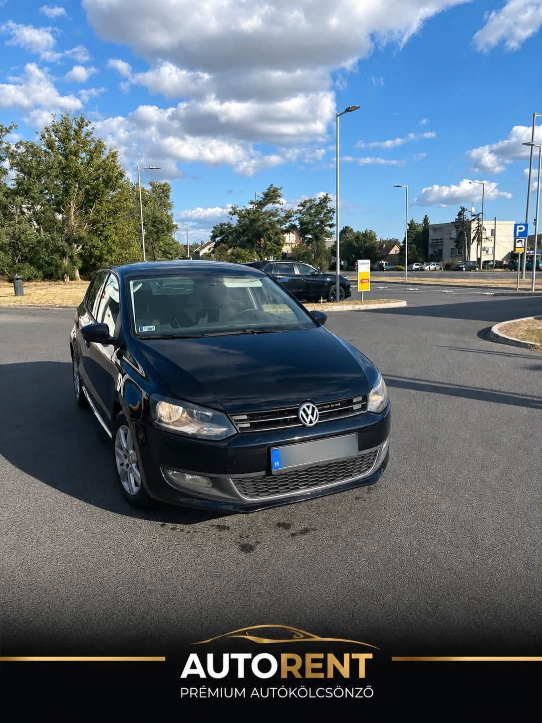 Fekete Volkswagen Polo AutoRent bérautó